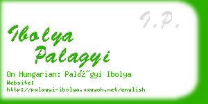 ibolya palagyi business card